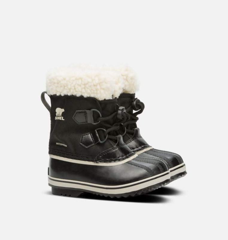 Kids Snow Boots Black - Sorel Childrens Yoot Pac™ Nylon - 168742-MEK